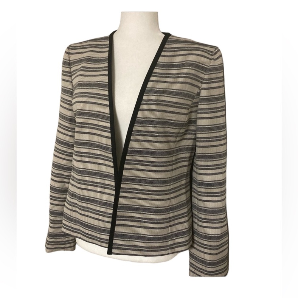 Evan Picone Black Label Beige & Black Blazer NWOT